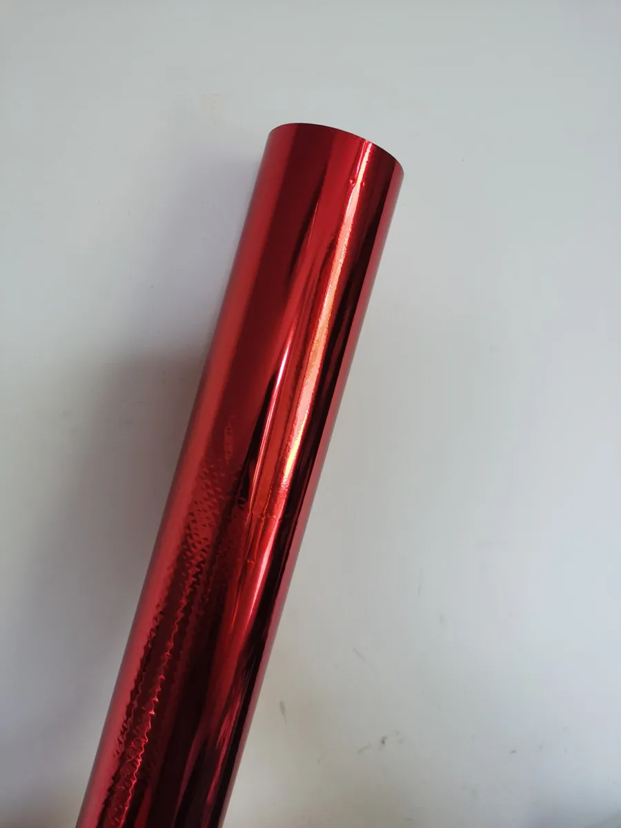 Hot stamping foil red color 130-1  hot stamping on paper label bag or plastic tansfer film 16cm x 120m