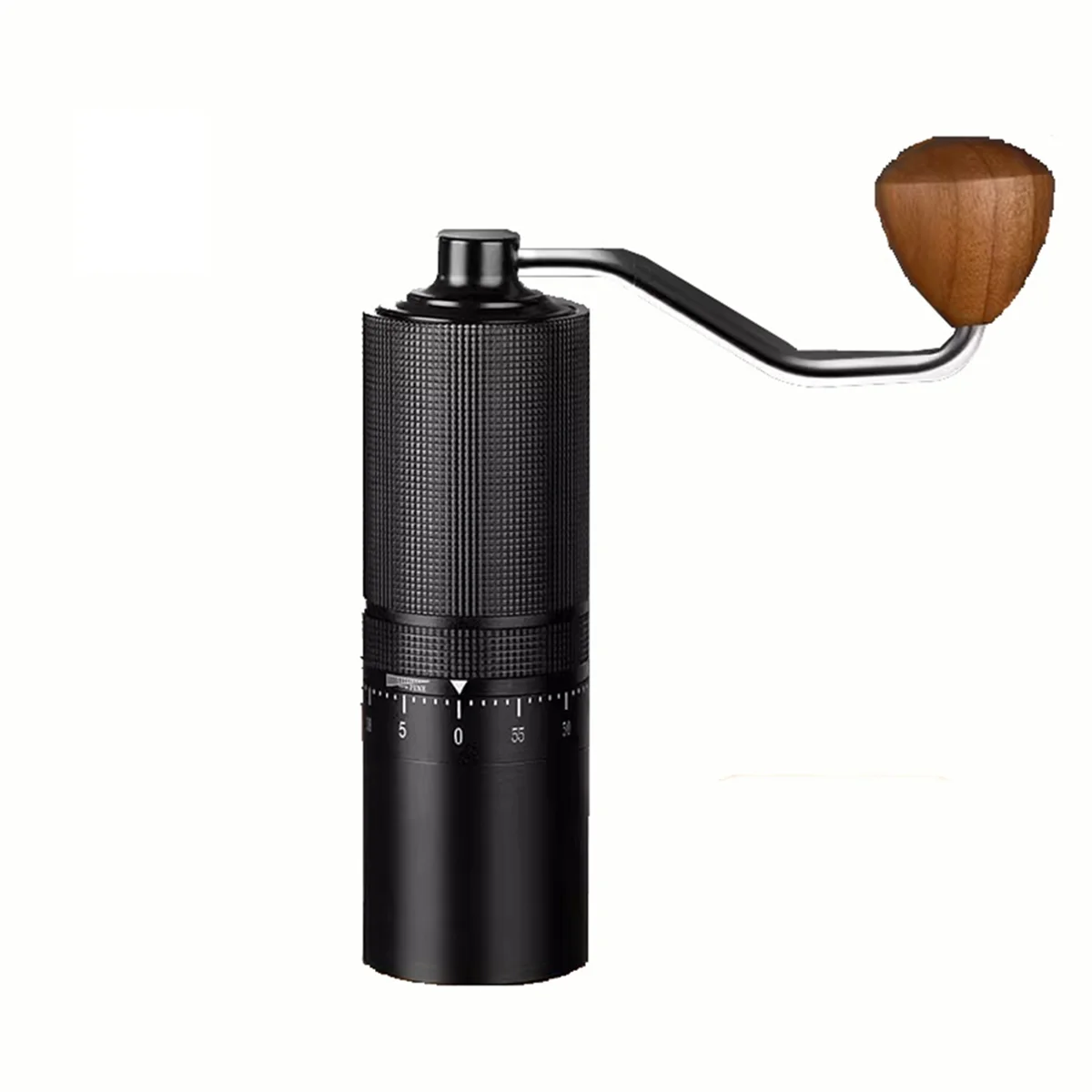 Portable Coffee Grinder Hand Manual Grinder Grind Machine Mill with Double Bearing Positioning Black