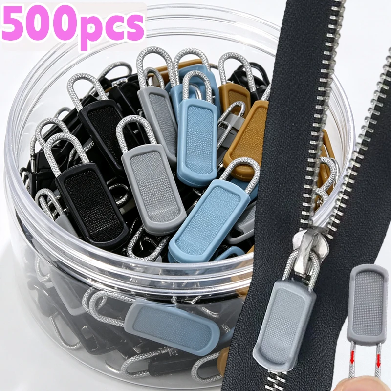 Tool-Free Removable Zipper Pulls Quick Disassembly Replacement Zipper Slider Universal Repair Accessory for Luggage Jeans Bags