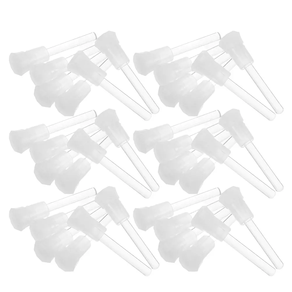50-teiliges Flaschen-Set für ätherische Öle, Glasstab-Applikator, transparent, Mini-Reiseaufbewahrung, Tropfflaschen, kleiner Glasstab
