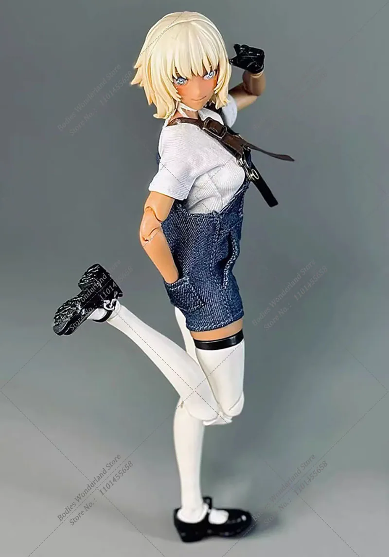 1/12 масштаб, модная классическая тонкая футболка с ремешком, джинсовые шорты, комплект для 6 дюймов, фигурка Романски, экшн-фигурка, тело