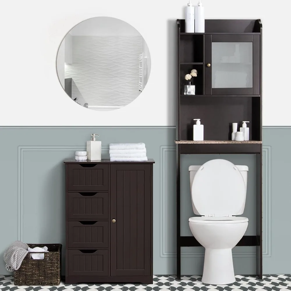 Contemporary White Marble LED Coffee Table with Storage and 2-Tier Design for Living Room