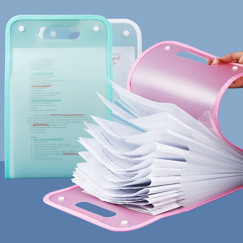 

13-элементная портативная сумка для органов A4, сумка для файлов с вертикальным переплетом, сумка для хранения тестовой бумаги для студентов, офисные школьные принадлежности