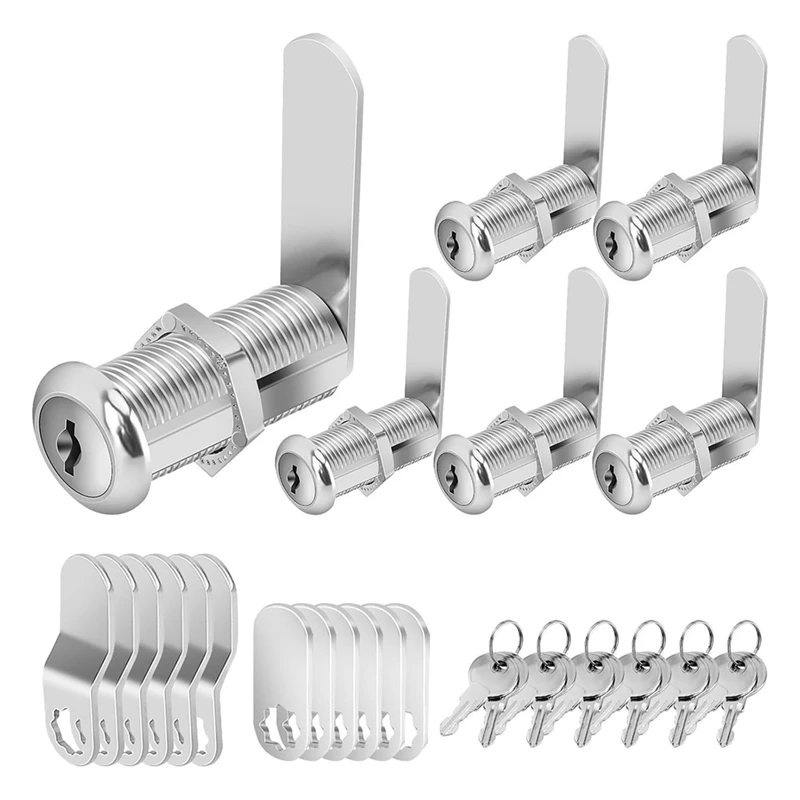 Cabinet Locks With Keys, Long Cam Locks Keyed Alike, Cabinet Cam Lock Set For Cabinets RV Storage Locks Tool Box Lock