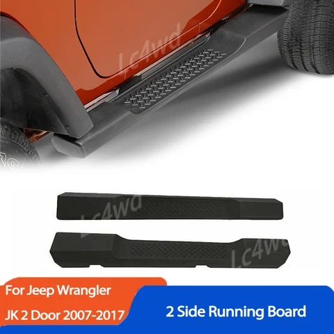 LC4WD 4x4 Exterior Accessories OEM Style Running Board Nerf Bars Side Steps For Jeep Wrangler JK 2 Door 2007-2017