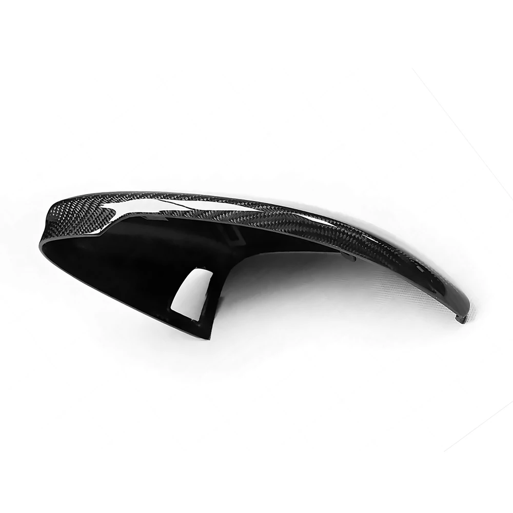 Replacement Rearview Side Mirror Covers Cap For 20-23 Volkswagen VW Golf 8 MK8 R GTI Carbon Fiber Shell With Blind Spot Assist