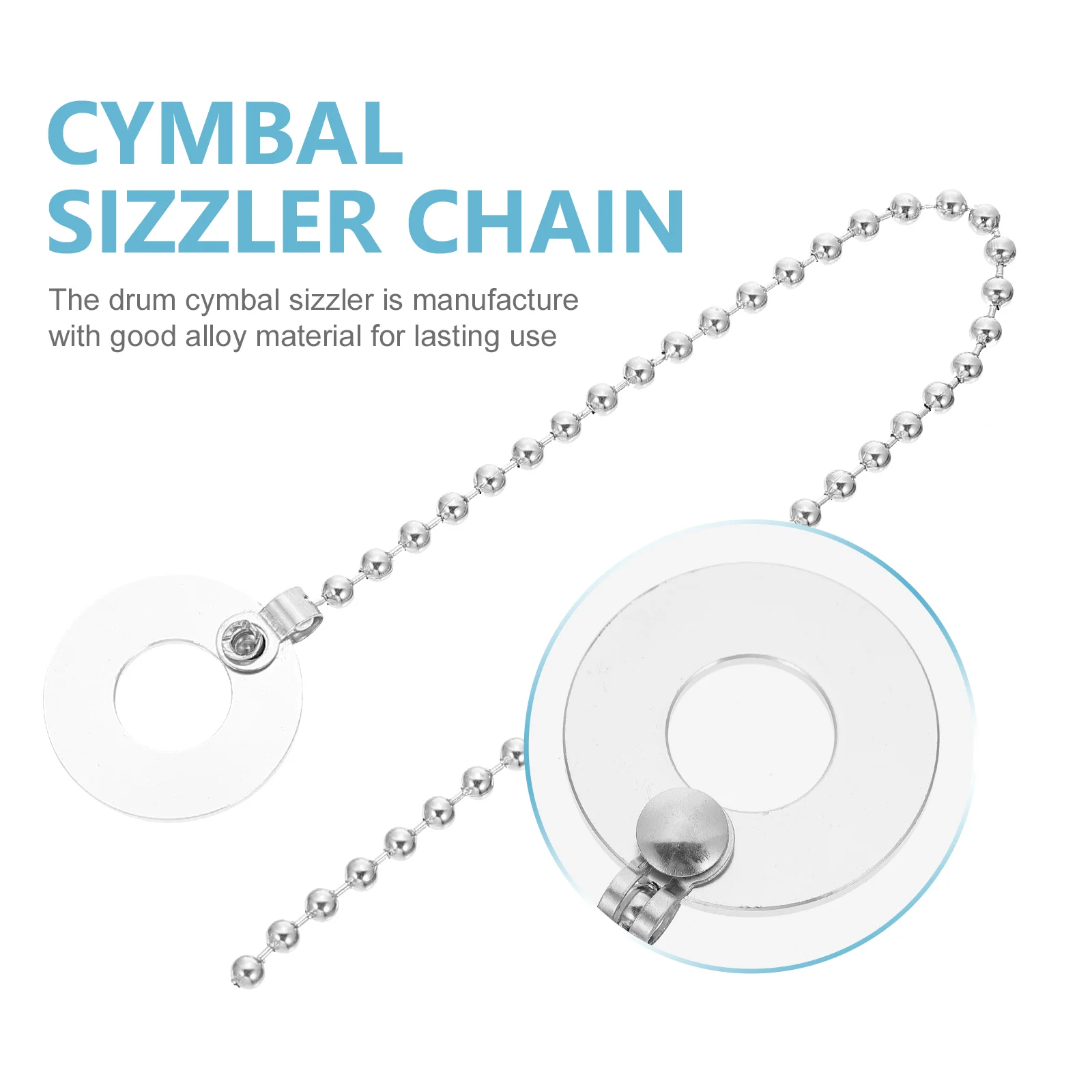 

Drum Extension Accessories Cymbal Chain Kit Cymbals for Drums