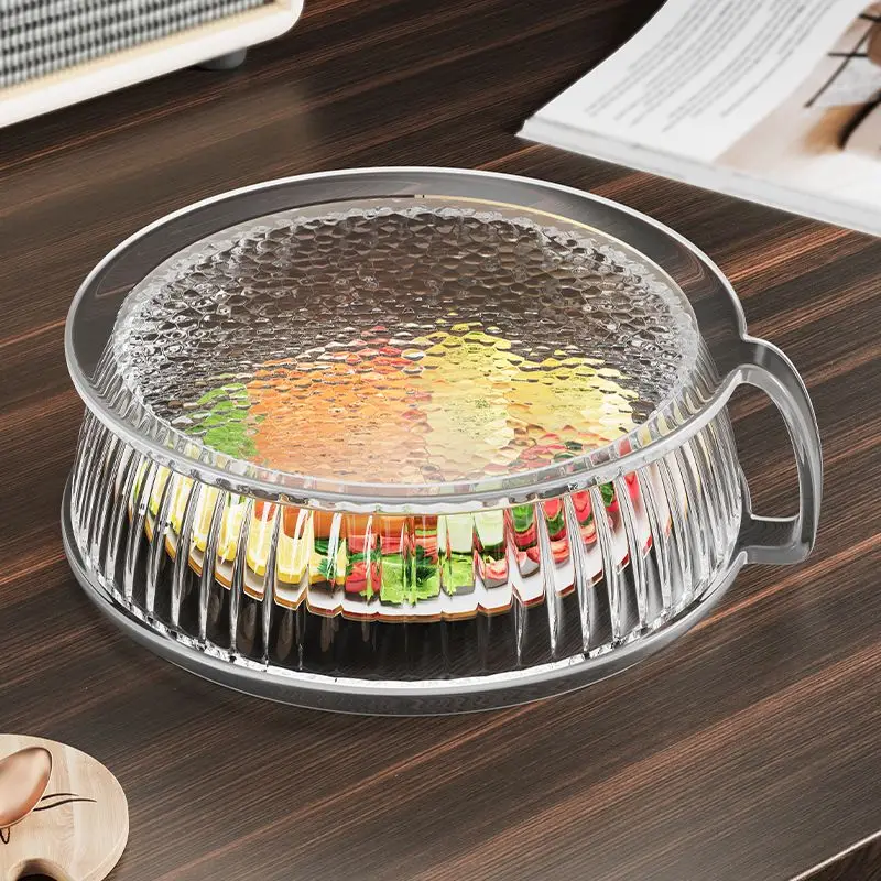 Microwave Splash Proof PC Cover High-temperature Resistant Bowl Cover Household Food Grade Plastic Microwave Hot Dishes Lid