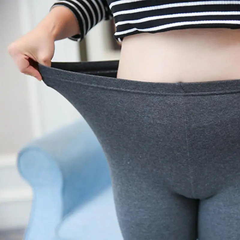 XXXL High quality Cotton Plus Size Women Leggings Spring And Autumn New Slim Slimming Pure Pants Thin Large Boutique Luxury