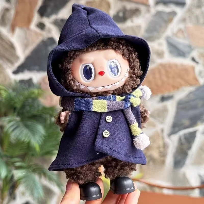 

Halloween Outfit Set For 15/17cm Labubu 1st 2nd 3rd Gen Dolls Cape Scarf Shoes Festive Costumes