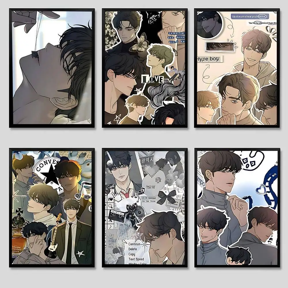 O-Ooperation T-True Love Eunhyeok ملصق بدون مؤطرة ملصق كرافت نادي بار ورق عتيق ملصق جدار الفن اللوحة غرفة نوم دراسة S
