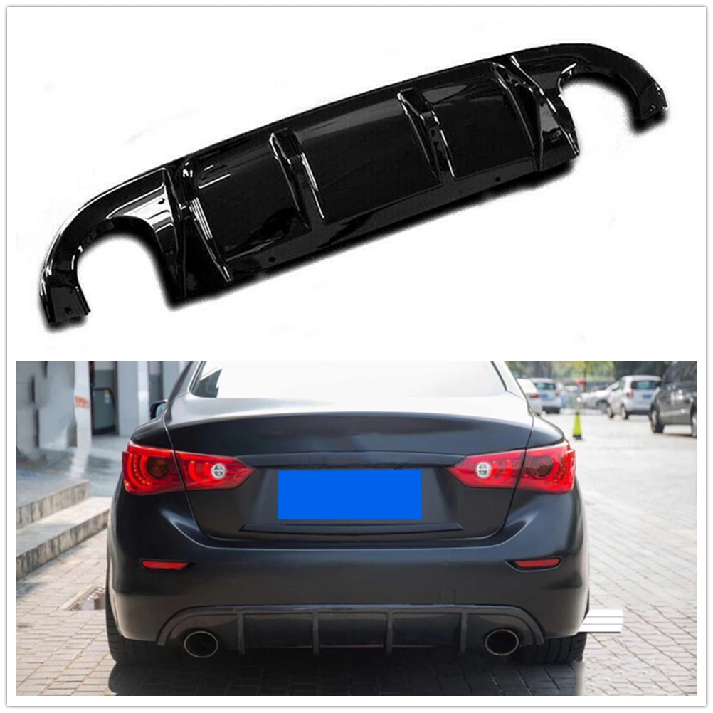 Per Infiniti Q50 2014 2015 2016 2017 paraurti posteriore diffusore Lip Boot Spoiler Splitter Kit