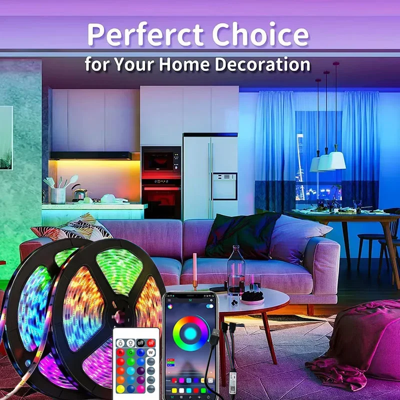 

DC5V RGB светодиодная лента 1-30M USB Bluetooth Инфракрасный 24-клавишный пульт дистанционного управления Гибкая лента для ламп для фестиваля, вечеринки, ТВ, стола, спальни
