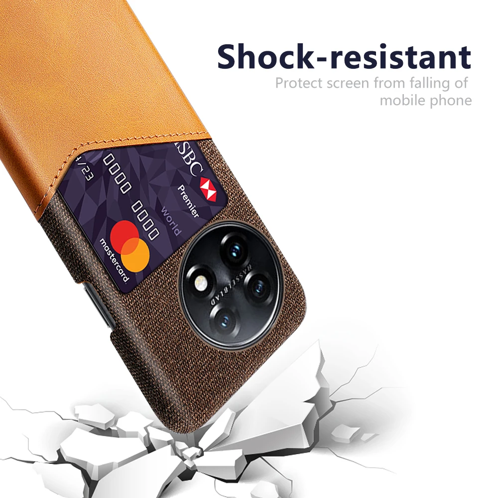 Oneplus 11 Kılıf Kart Yuvaları Kapak İş Funda Oneplus 11 5G Coque Bir artı 11 10 Pro 10T 9 R RT 11R ACE Pro Coque