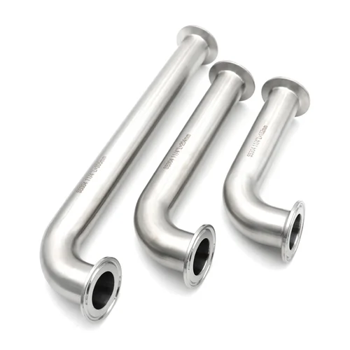 Imagen 2 del producto 304/316L Acero inoxidable codo de 90 grados Tri abrazadera extensión larga 25 38 51mm tubo instalación de tubería sanitaria Homebrew 1 ""1,25"" 1,5 ""2""