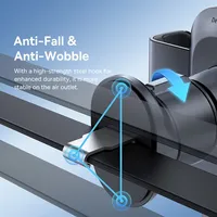 Metal Car Phone Holder, Gravity Phone Stand, Air Vent Mount for iPhone, Xiaomi, Samsung, Huawei, Realme Magsafe charger Magnet