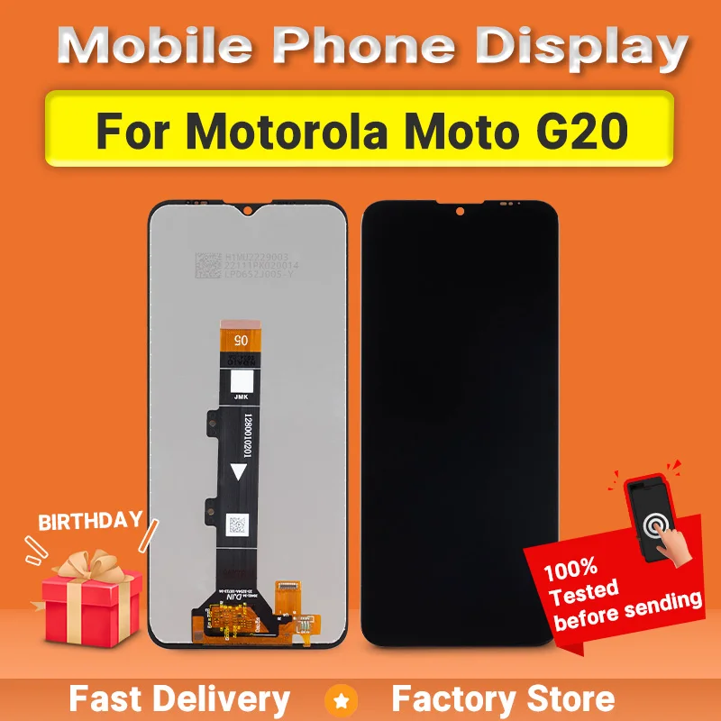 Pop nuevo digitalizador de pantalla táctil para Motorola Moto G20 pantalla de alta calidad para Moto G20 piezas de repuesto LCD XT2128-1 XT2128-2