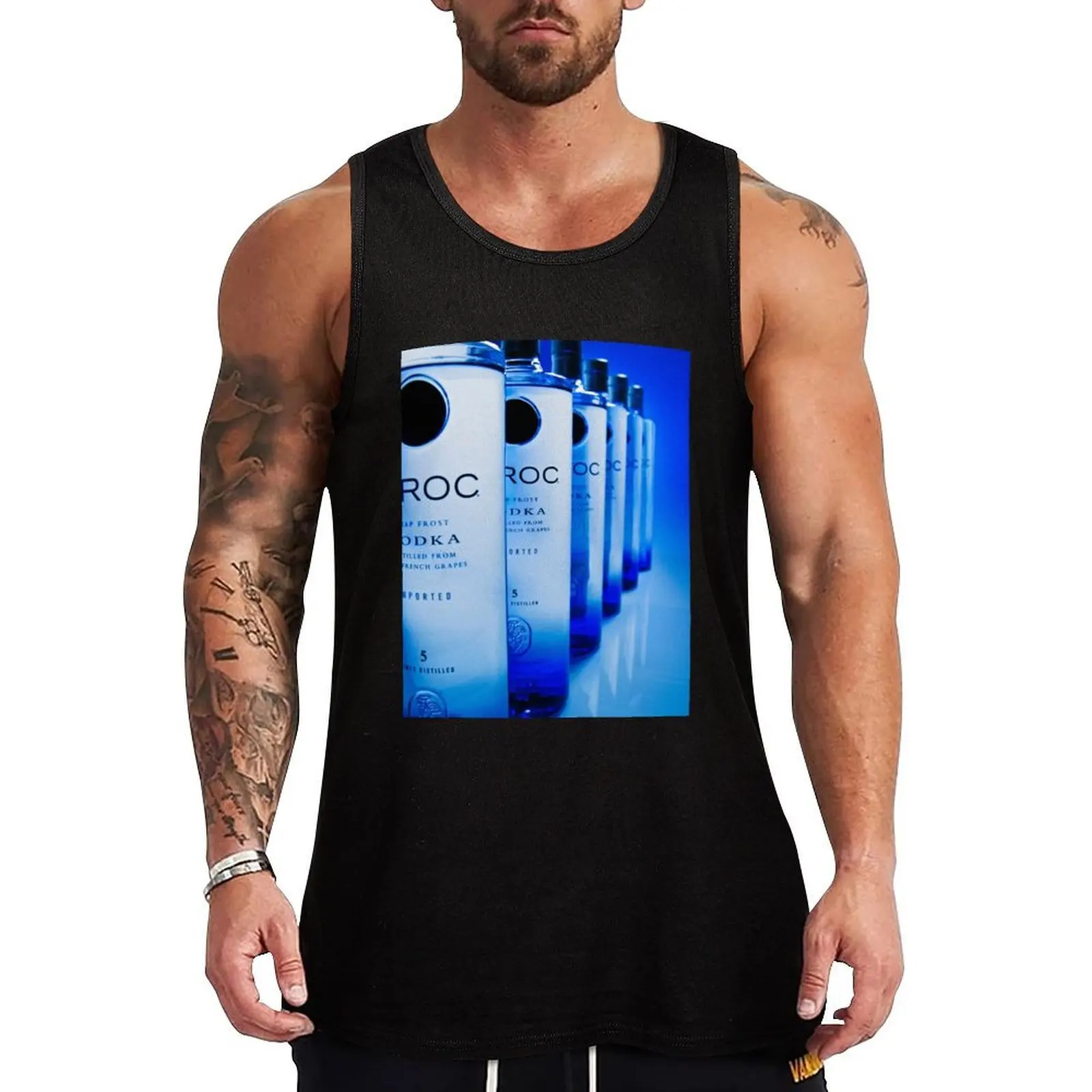 Ciroc Vodka Tank Top Workout Athletic Tank Top Respirável sem mangas