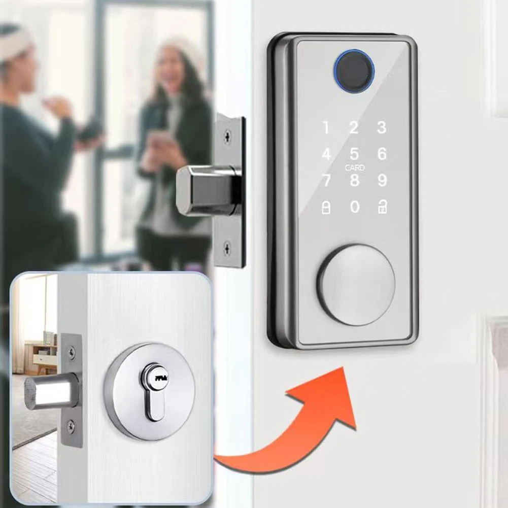 

Tuya Smart Home Security Door Lock Anti-theft Electronic Deadbolt Lock Tuya APP Bluetooth-compatible with Key Quick Unlock