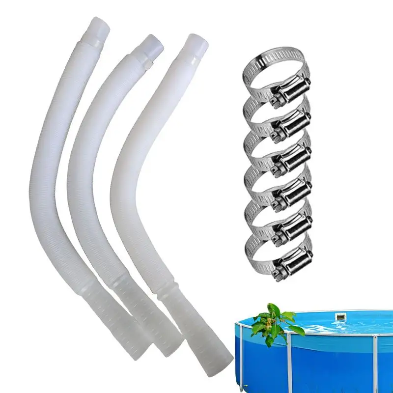 

Pool Filter Pump Hose Pool Filter Replacement Hose Water Transfer Parts Saltwater System Accessories With Clamps Tube Fittings