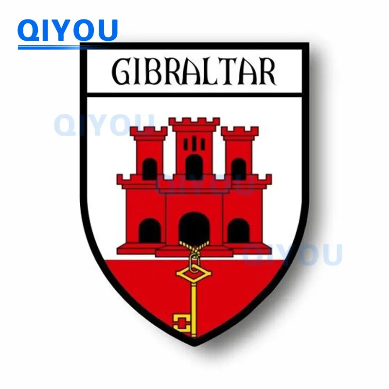 

High Quality City Flag World Credit Gibraltar Commemorative Car Decal Sticker Reflective PVC Decal for Laptop Car Trolley Case