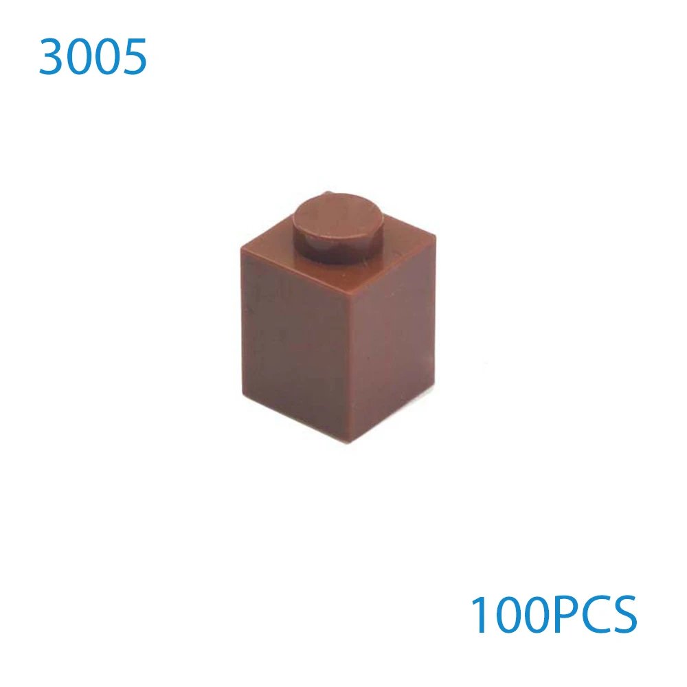 100pcs MOC 1x1 Parts 3005 Brick Compatible Figures Bricks DIY Assmble Building Blocks Kid Puzzle Brain Toys Christmas Gifts image 6