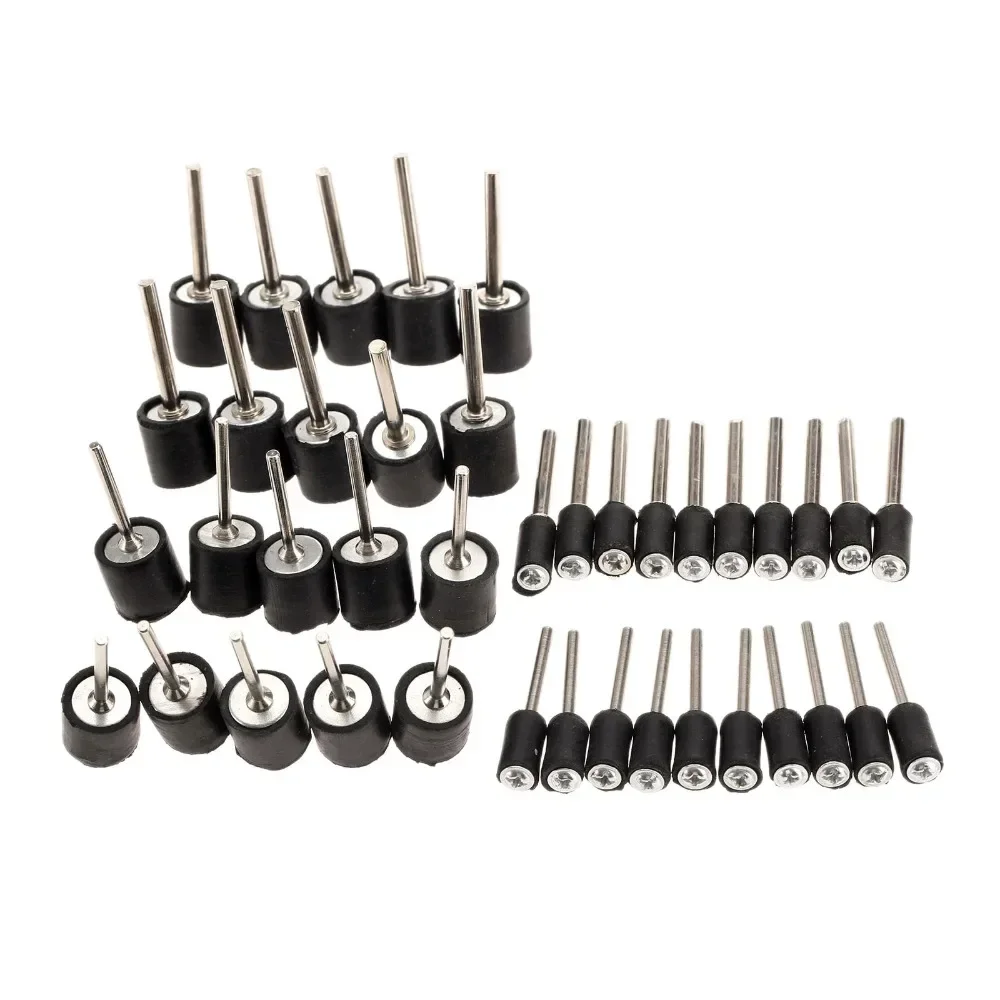 10Pcs For Dremel Accessories Drum Rubber Mandrel 2.35mm 3.175mm Shank Rod for Sander Sanding Grinding Polishing for Rotary Tool