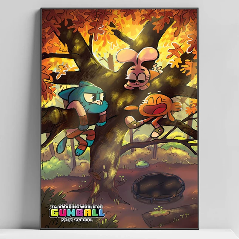 

Decorative Wall Prints The A-Amazing World of Gumball Poster Interior Posters Room Decor Tableau Decoration