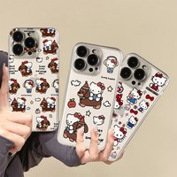Hello Kitty Dachshund Dog Case For Vivo Y16 Y03 Y17S Y19S Y100 Y17 Y20 Y15 Y21 Y28 Y35 Y15S Y27 Y36 Y02 Y15A Y12 Y50 Y22S Cover