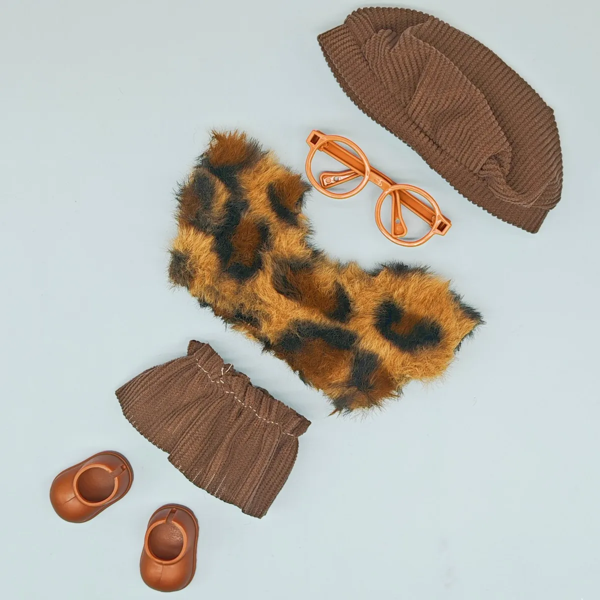 3/5in1 poppenkleertjes set voor Labubu (geen pop) meisje jongen outfits 1e/2e generatie vinyl kunst speelgoed ontwerper pop kleding jurk accessoires