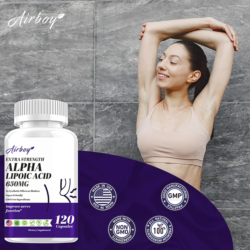 Alpha Lipoic Acid - Antioxidant, Beneficial for Brain and Heart Health, Cognitive Function, and Relaxation