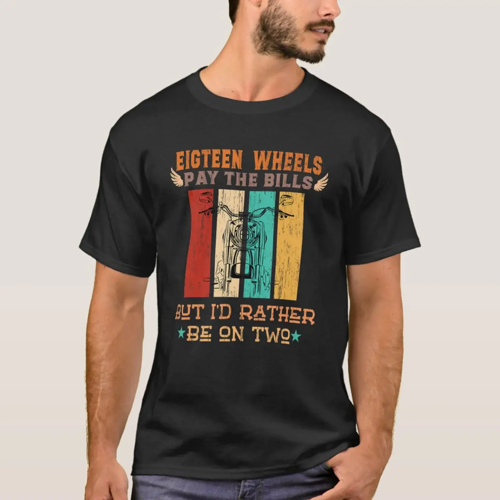 Eighteen Wheels Pay The Bills But I Rather Be On T Shirt vintage Washed graphic Slightly Versatile Soft designer clothes Casual