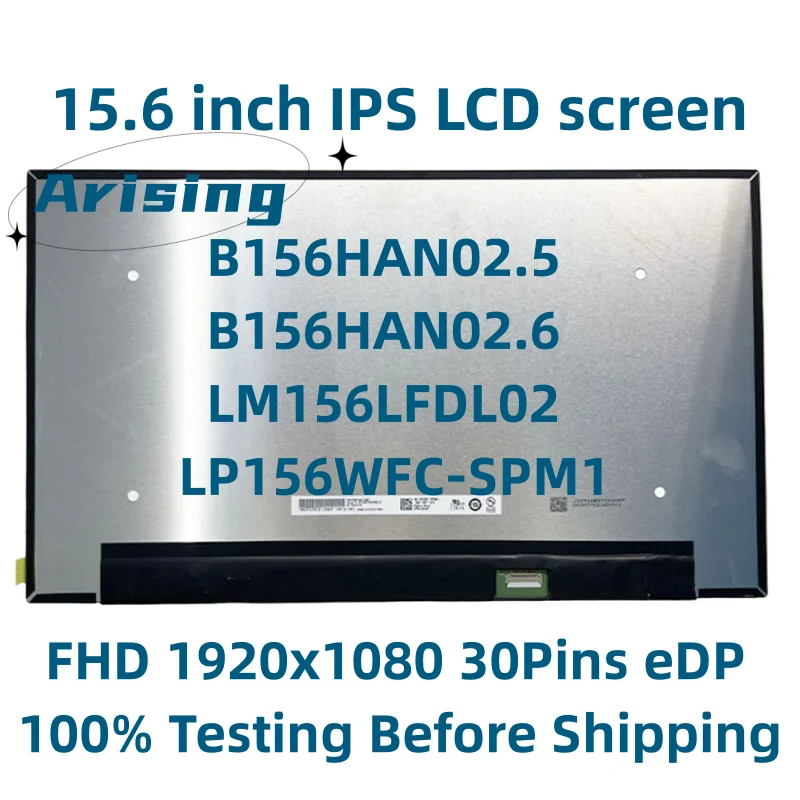 B156HAN02.6 fit B156HAN02.5 LM156LFDL02 LP156WFC-SPM1 LM156LFDL For Dell Inspiron 15-5584 EDP 30 Pins FHD Laptop LCD Screen