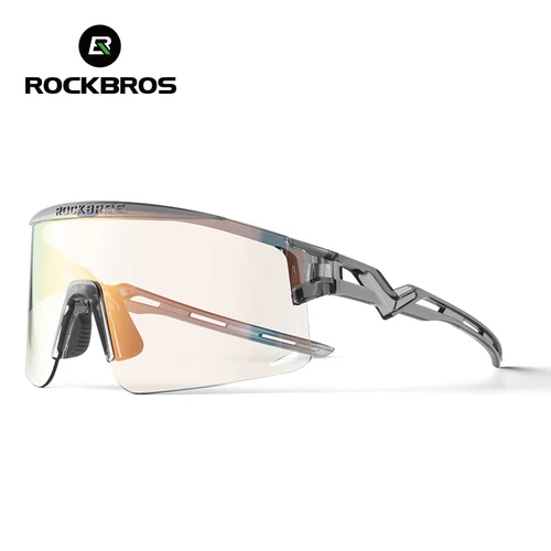 Imagen 2 del producto ROCKBROS-gafas de sol ultraligeras para ciclismo para hombre y mujer, lentes fotocromáticas con protección UV, a prueba de viento, para ciclismo, MTB y carretera