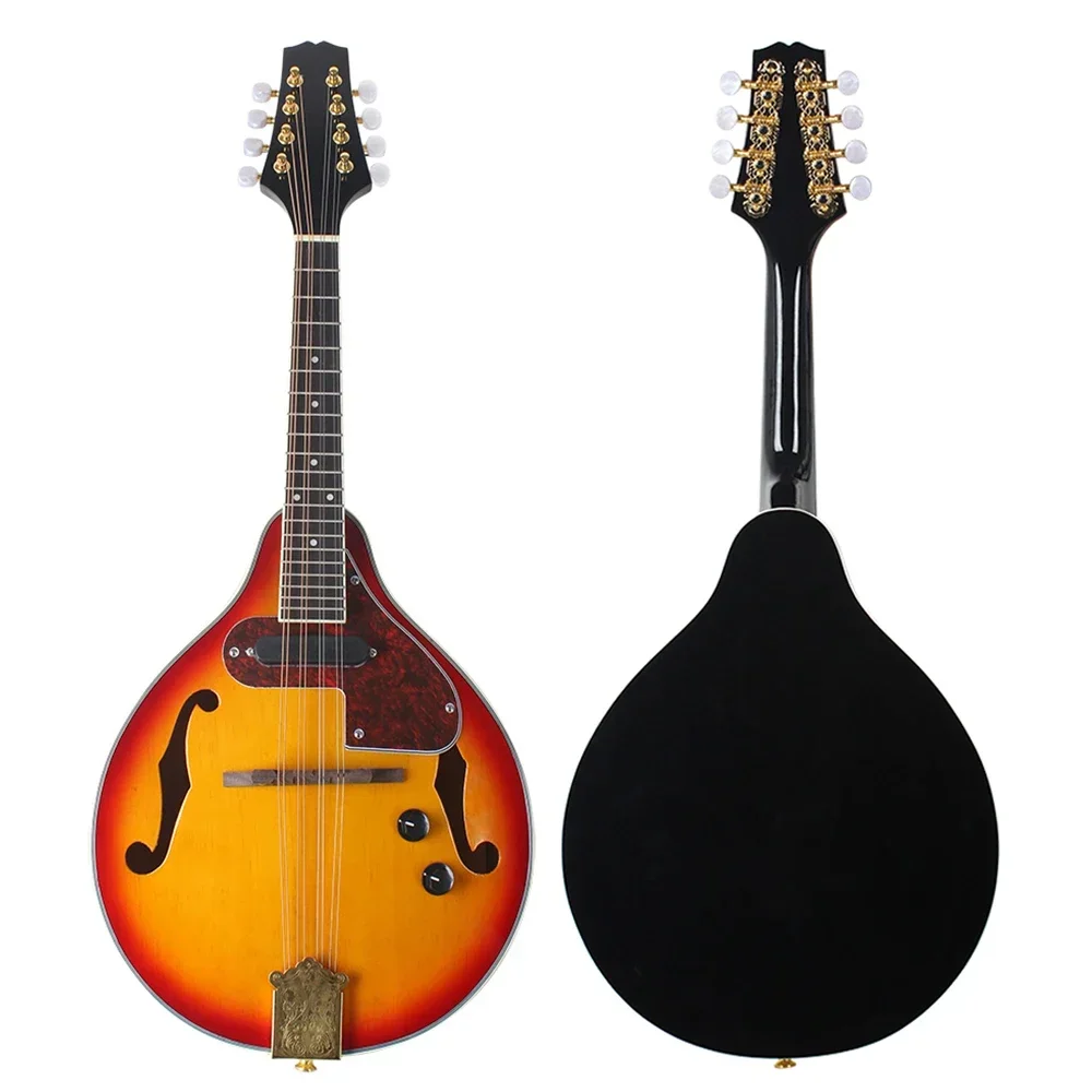 8 String Electric Mandolin Guitar A Style Rosewood Fingerboard Mandolin Beginners Adults Musical Instrument With Bag Picks Tuner