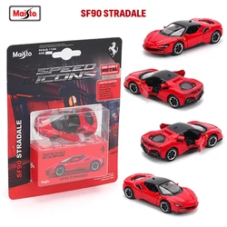 Maisto 1:64 Ferrari SF90 SP1 812 DAYTONA SP3 911 GT2 RS Chassis full alloy die-casting car model collection gift toys
