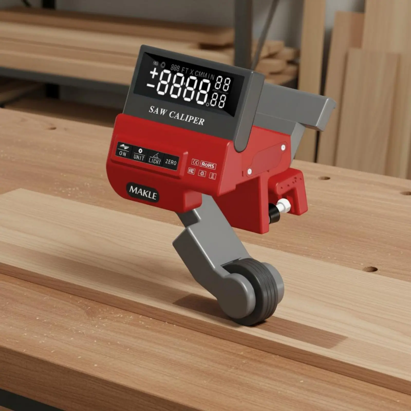 

Rolling Distance Measuring Tool High Precise Carpentry Distance Meter Table Saw Fence Gauge Multi-Unit Measurement