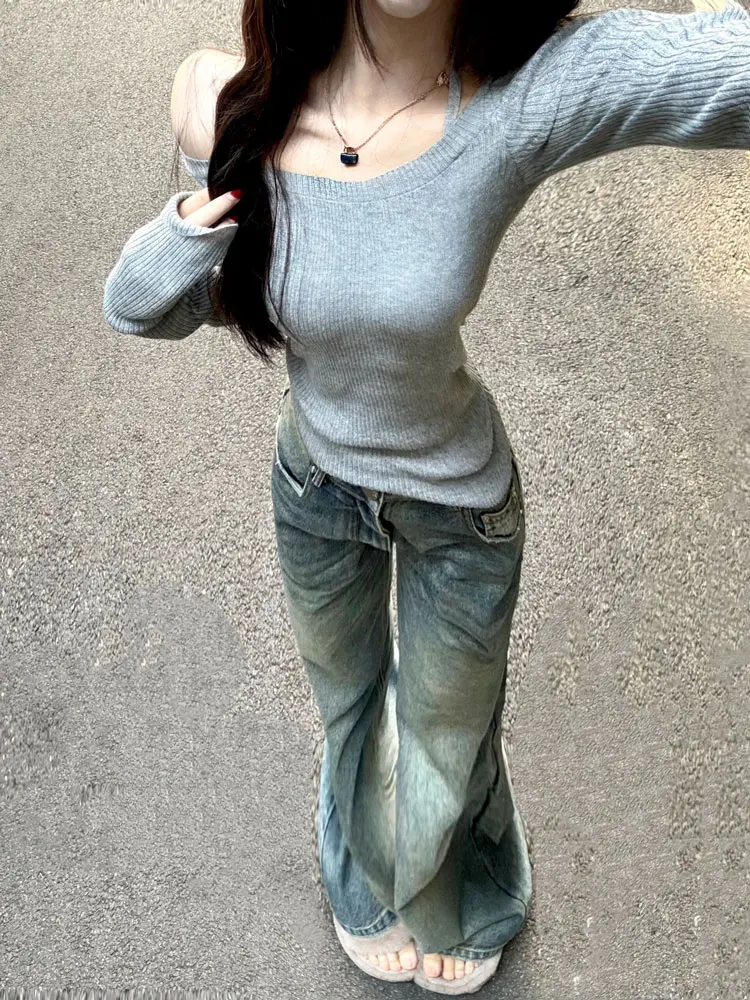 Maglioni Maglioni Pullover Donna Cashmere Donna Maglia Gite Sexy Femme Ristorante Cena Data Notte Romance Elegante femminile