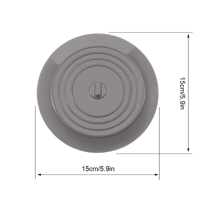 Tapón de silicona grande para fregadero, colador de drenaje de suelo de ducha, Colector de pelo, cubierta de lavabo a prueba de fugas, filtro de