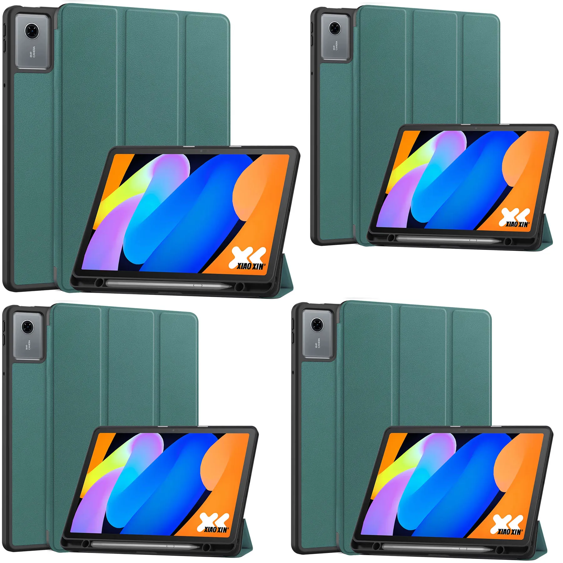 

Tablets Case For Lenovo Tab Idea 11(TB336ZU/TB336FU)/XiaoXin Pad 11 2025 11 inch Three Fold TPU Pen Slot Cover