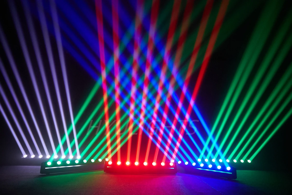8x12W RGBW LED Bar Beam Moving Head Light Audience Luces De Discoteca Jeux De Lumières DJ Party Lights Luces DJ Lyre DJ
