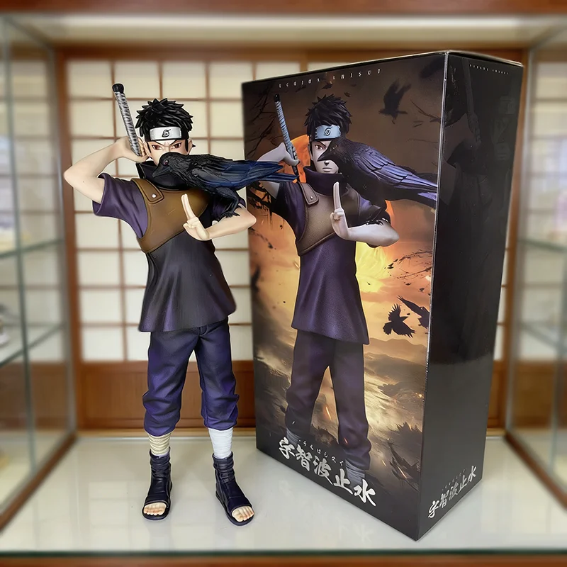 

Anime Naruto Shippuden Action Figures Battle Uchiha Shisui Figurine Crow Statue PVC Collection Ornaments Gifts for Childrens Toy