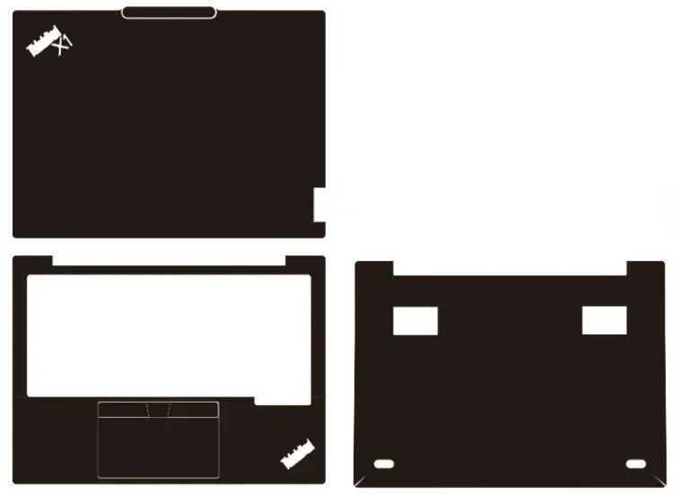 Wstępnie wycięta 1xTop+1xPalmrest+1xBottom Skin Sticker Cover Film dla Thinkpad X1 Carbon 2024 Gen 12 11 10 9 8 7 6 2023 2022 2021 2020