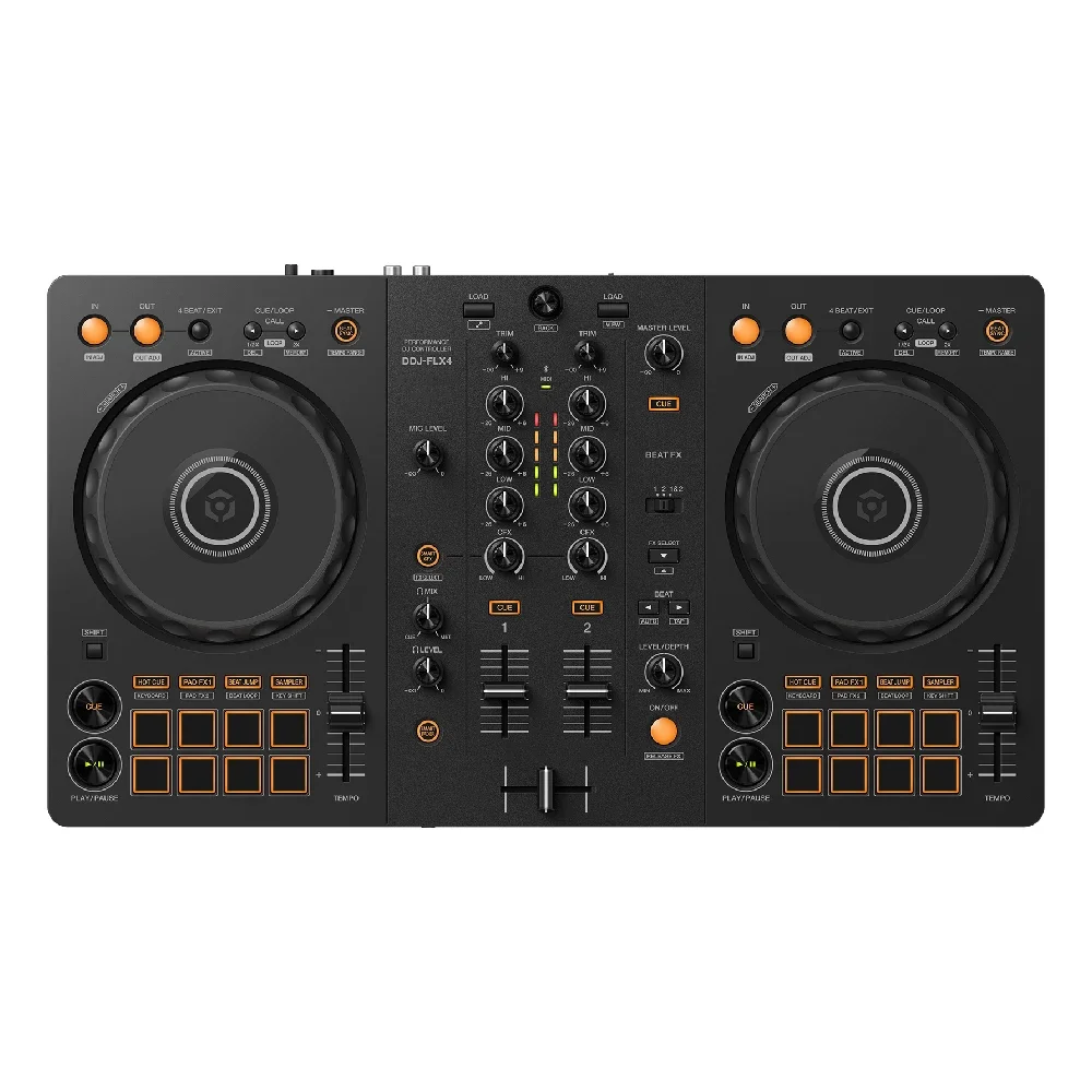 Best DJ Controller Sound System Speakers & Amplifier DJ DDJ FLX4 2 Channel DJ Controller Audio Console Mixer