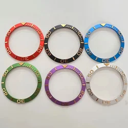 38mmx30.6mm Sloped Metal Bezel Insert Fits for SKX007 SKX009 SRPD SUB Watch Case NH35 Case Diving Bezel Ring