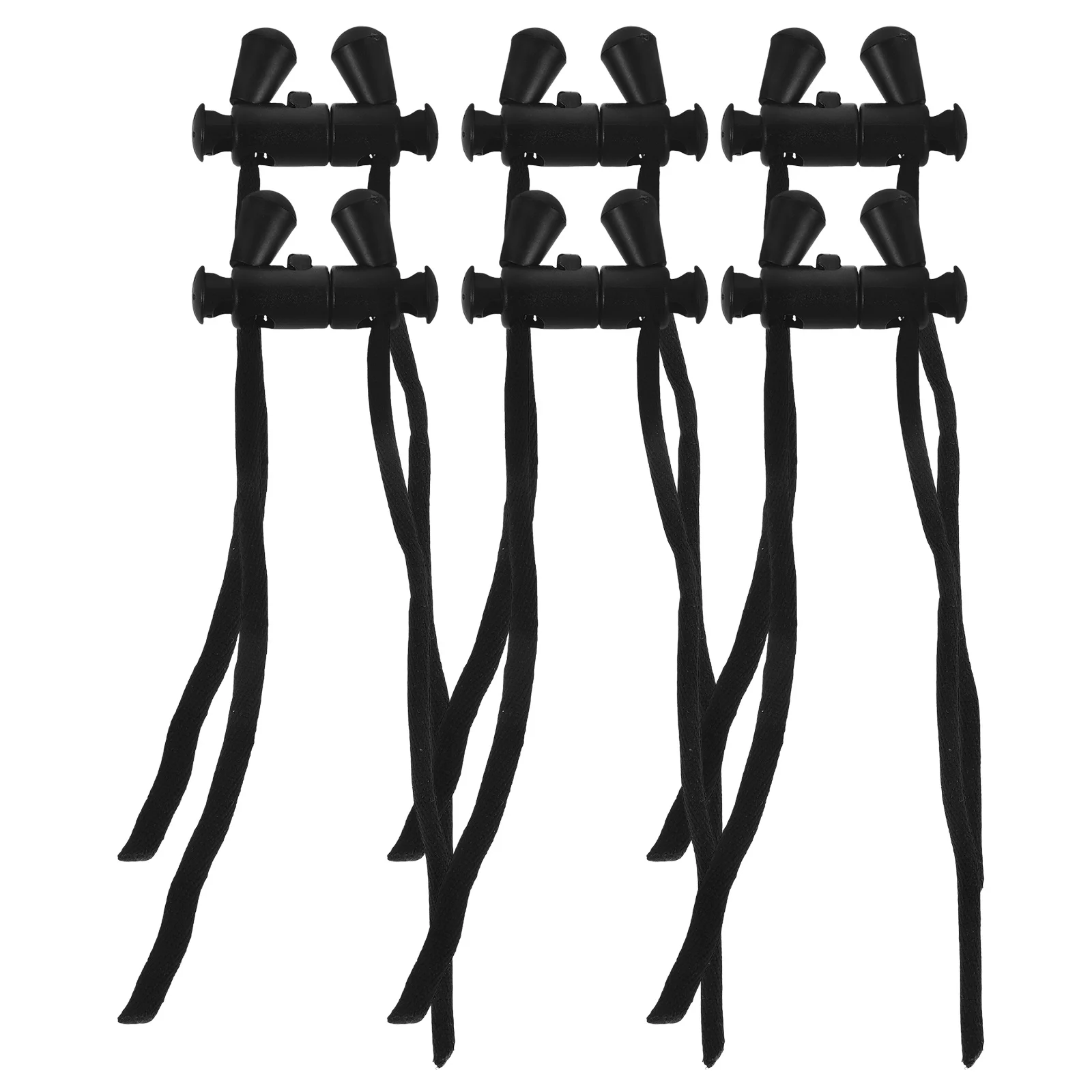 6 قطعة U شكل وسادة حبل حزام مشبك بلاستيكي قوي وسادة الرقبة الضابط الحبل للسفر ضبط حبل الحزام