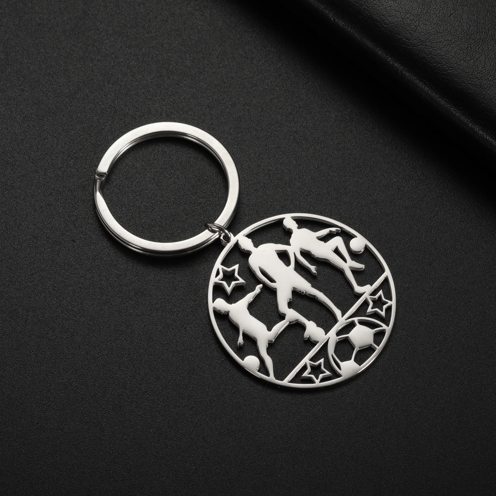 COOLTIME Sporte reignis Schwimmen Basketball Anhänger Schlüssel bund Edelstahl Sportler Schlüssel ring Auto Schlüssel bund Sport liebhaber Schmuck – Detail 18