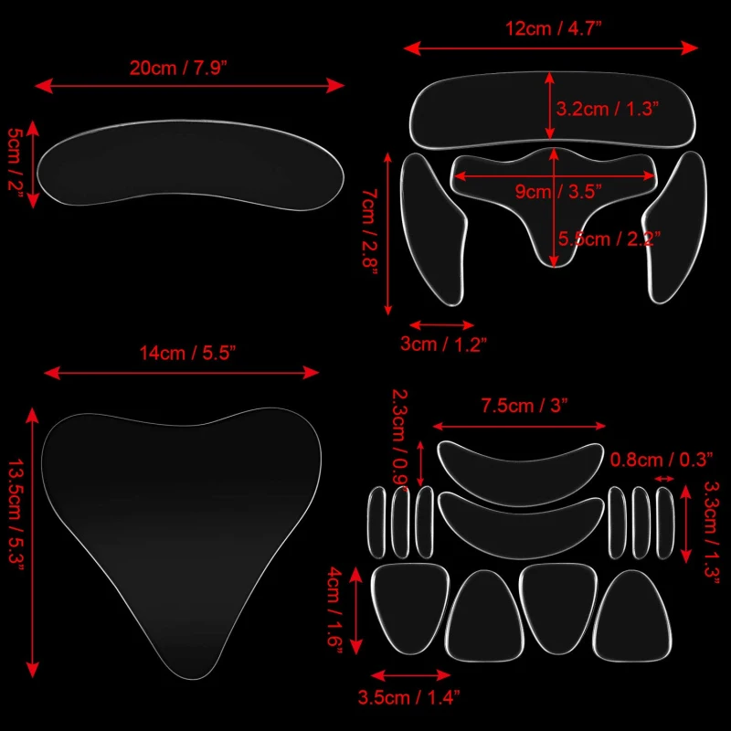 Silicone viso antirughe Pad fronte collo mano occhio seno cura della pelle strumento di sollevamento rimozione adesivo invecchiamento Patch riutilizzabile