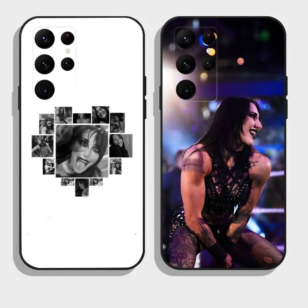 

Wrestler R-Rhea R-Ripley Phone Case For Samsung Galaxy A73,A72,A71,A70,A52,A51 Others Soft Black Cover