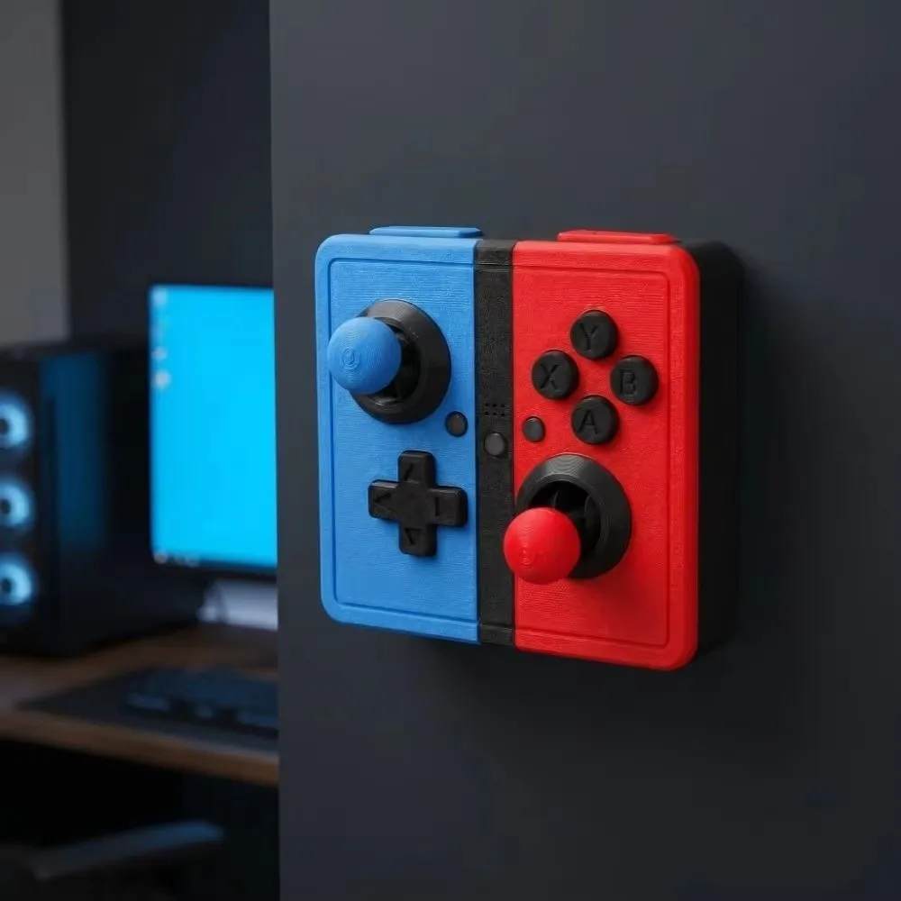 Joystick Decoration Arcade Switch Cover Dummy Buttons Punch Free Light Switch Covers 3D Printed Self Adhesive